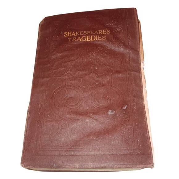 The Tragedies Of Shakespeare Antique Leather-Bound Book - Picture 1 of 8
